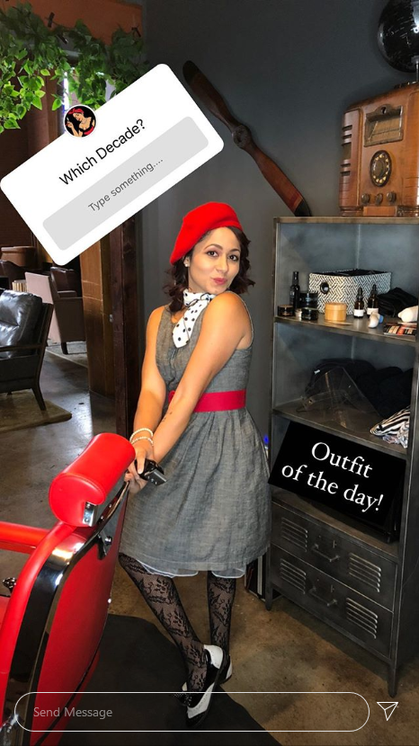 Vanessa in her Retro-Outfit of the day